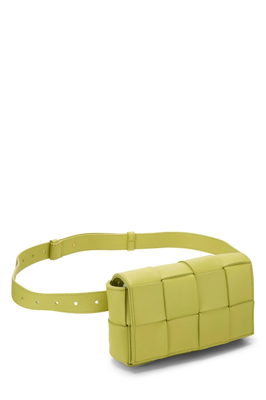 Green Maxi Intrecciato Cassette Belt Bag Mini, , large image number 1