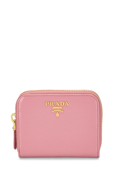 Pink Vitello Move Zip Around Coin Purse
