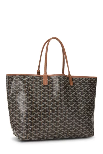 Black Goyardine Canvas Saint-Louis PM, , large