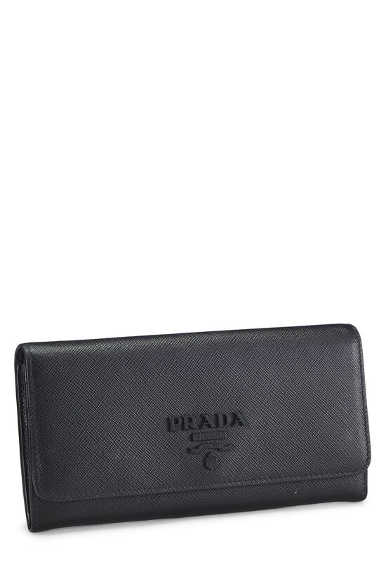 Black Saffiano Long Wallet, , large image number 1