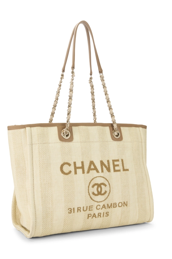 Beige Raffia Deauville Small , , large image number 1