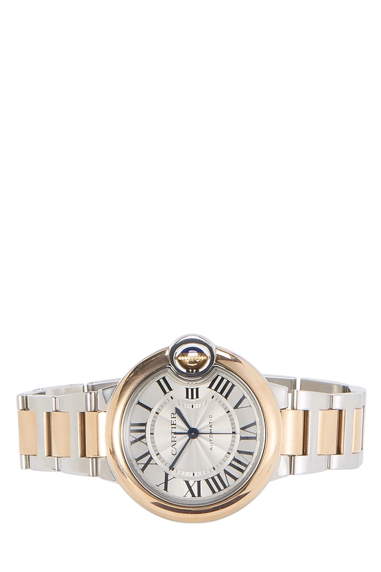 White Dial Stainless Steel Balloon Bleu de Cartier Watch 33mm, , large image number 2