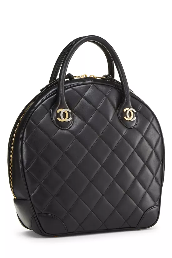 Black Quilted Lambskin Paris Limited Bowler Small, , large image number 1