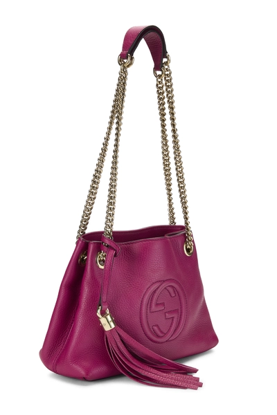 Gucci Pink Leather Soho Chain Tote Small — photo 2
