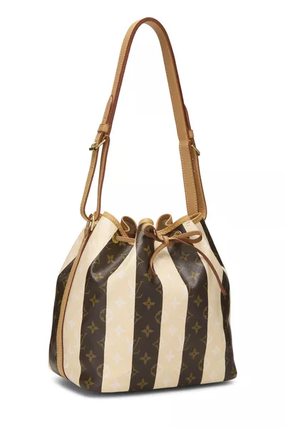 Monogram Canvas Cream Rayures No&eacute; Petite, , large