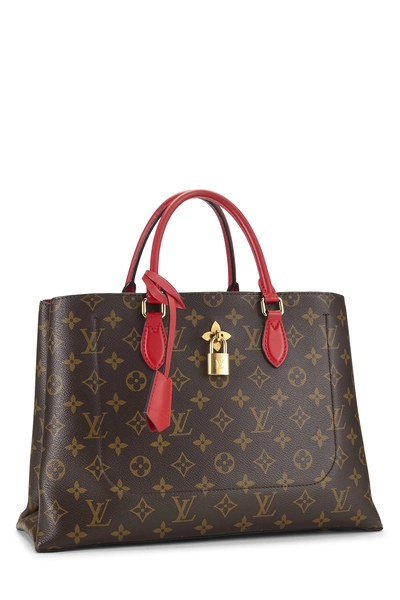 Louis Vuitton Red Monogram Canvas Flower Tote — photo 2