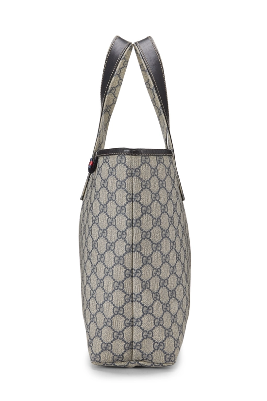 Navy GG Supreme Canvas Web Loop Tote, , large image number 2