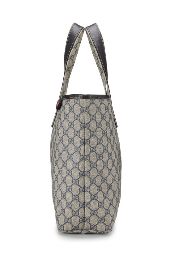 Navy GG Supreme Canvas Web Loop Tote, , large image number 2