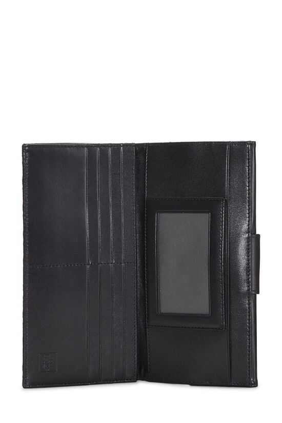 Black Zucchino Canvas Long Wallet, , large image number 4