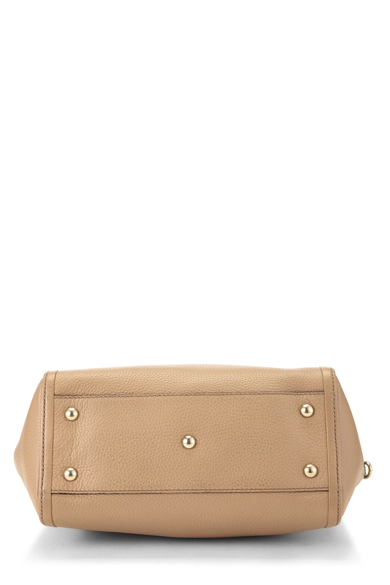 Beige Leather Soho Top Handle Bag, , large image number 4