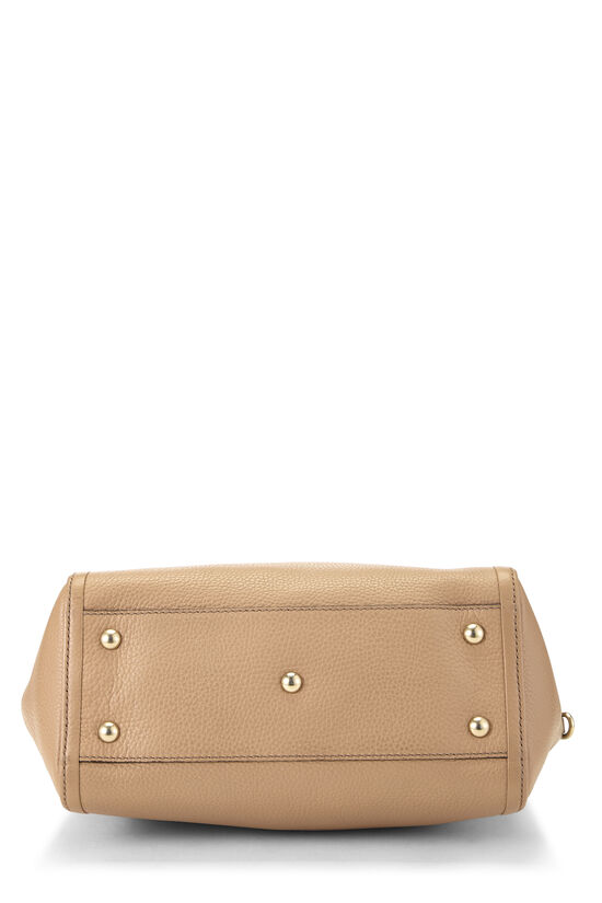 Beige Leather Soho Top Handle Bag, , large image number 4