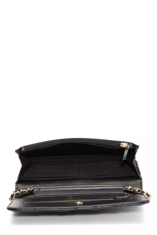 Black Quilted Lambskin Classic Wallet On Chain (WOC), , large image number 5