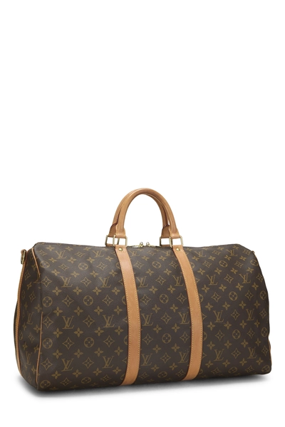 Monogram Canvas Keepall Bandouliere 50, , large