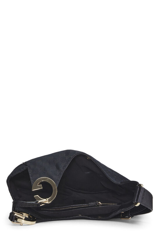 Black GG Canvas Charlotte Shoulder Bag, , large image number 6