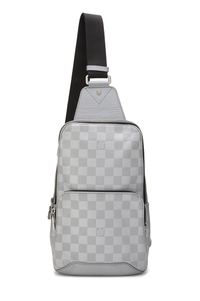 Louis Vuitton Silver Damier Infini Avenue Sling Messenger