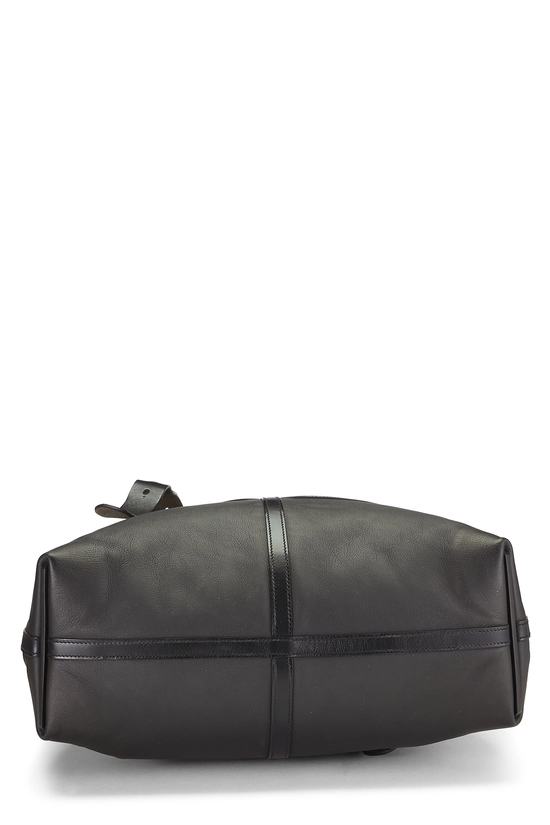 Black Shearling Etriviere Shopping Aviator Tote, , large image number 4