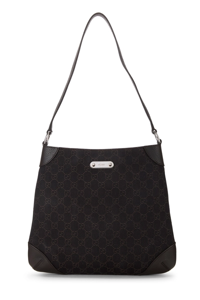 Brown GG Canvas Shoulder Bag