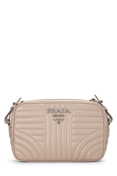 Pink Calfskin Diagramme Camera Bag Medium