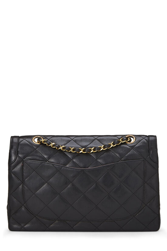 Black Quilted Lambskin Paris Limited Double Flap Jumbo, , large image number 3