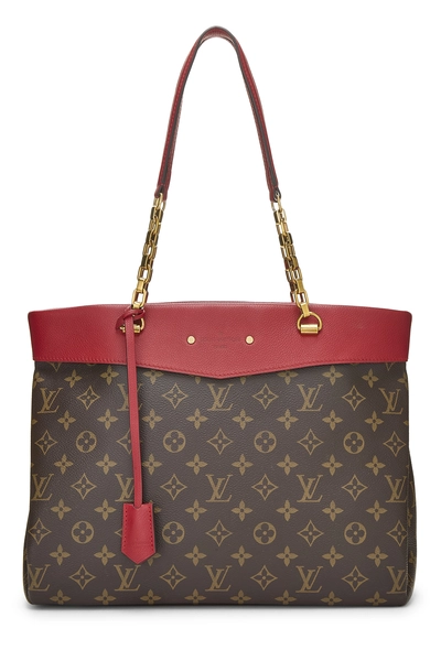 Louis Vuitton Red Monogram Canvas Pallas Shopper