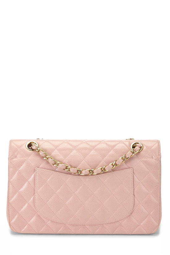 Pink Quilted Caviar Classic Double Flap Medium, , large image number 3