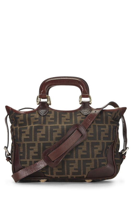 Brown Canvas & Shearling 2Jours Handbag, , large image number 3