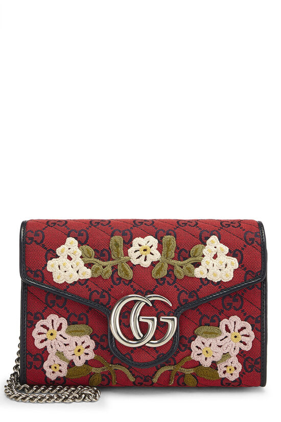 Gucci Dionysus Red Velvet Wallet on Chain