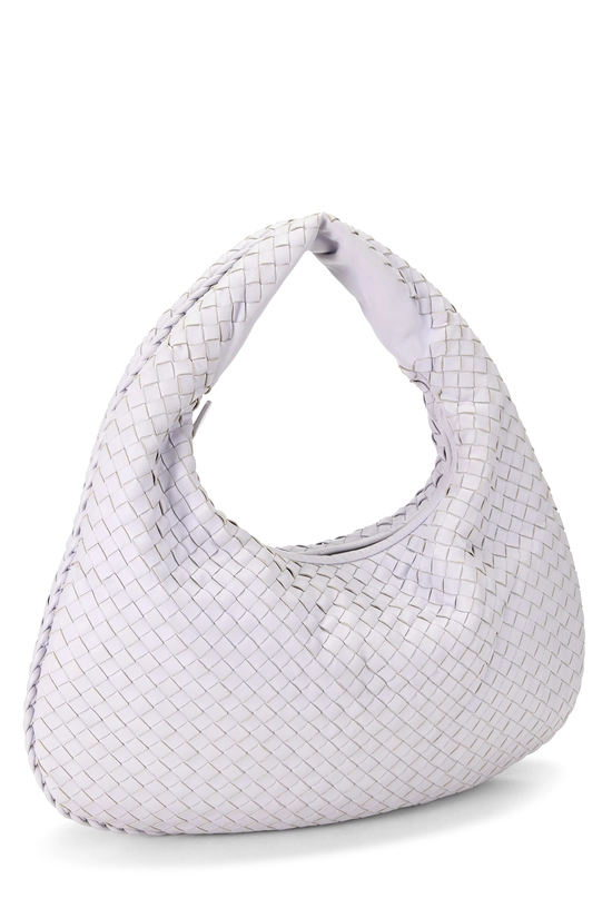 Purple Intrecciato Veneta Hobo Medium, , large image number 1
