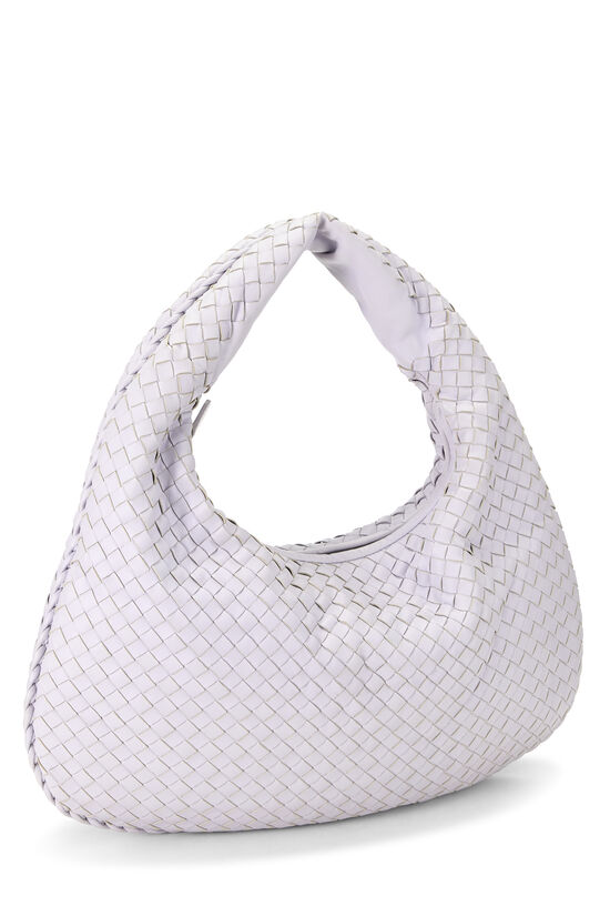 Purple Intrecciato Veneta Hobo Medium, , large image number 1