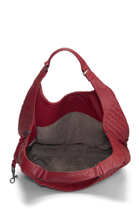 Red Intrecciato Campana Tote Large, , large image number 5