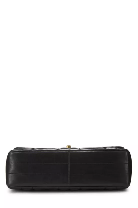 Black Lambskin Vertical Flap Small, , large image number 4
