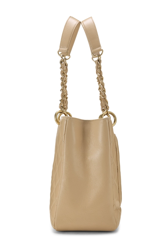 Beige Quilted Caviar Grand Shopping Tote (GST), , large image number 2