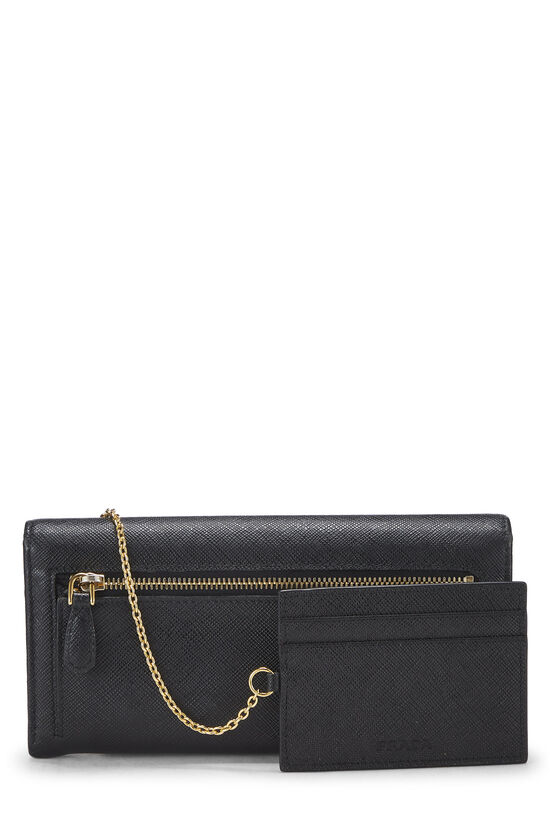 Black Saffiano Continental Wallet, , large image number 2