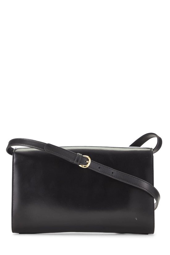 Black Leather Shoulder Bag, , large image number 3