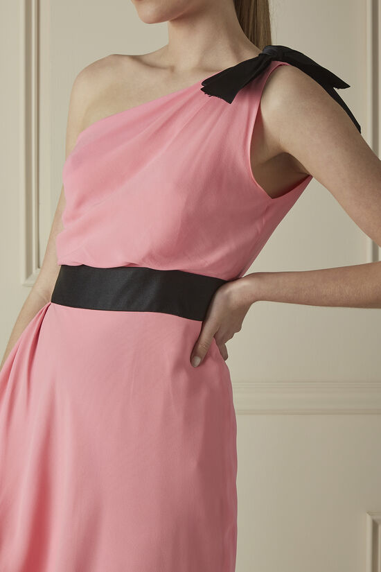 Pink and Black Silk Dress, , large image number 2