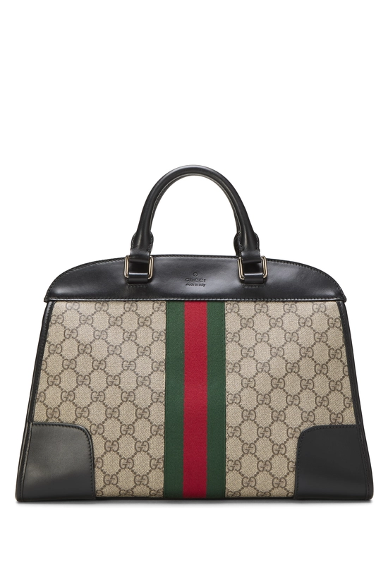 Black Original GG Supreme Canvas Web Dome Bag, , large image number 0