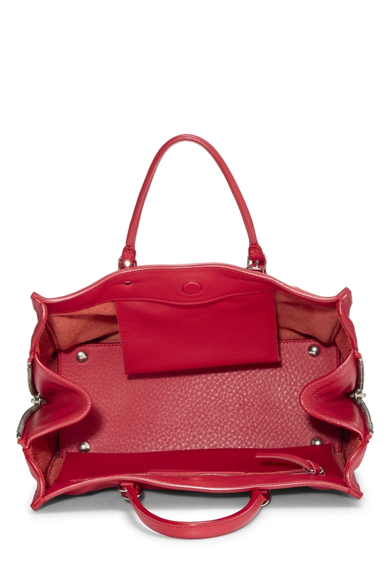 Red Calfskin Papier A6 Zip Around Handbag, , large image number 5