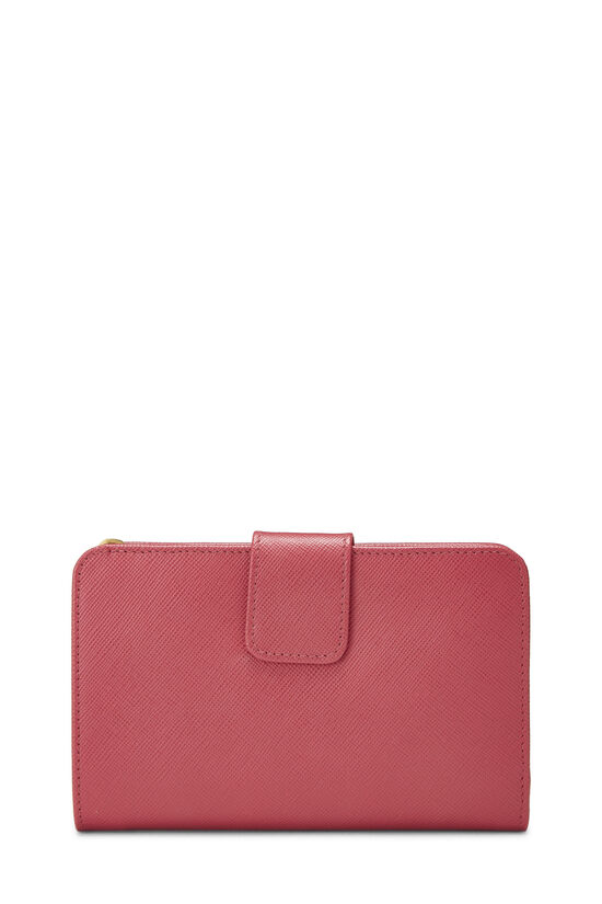 Pink Saffiano Compact Wallet, , large image number 2