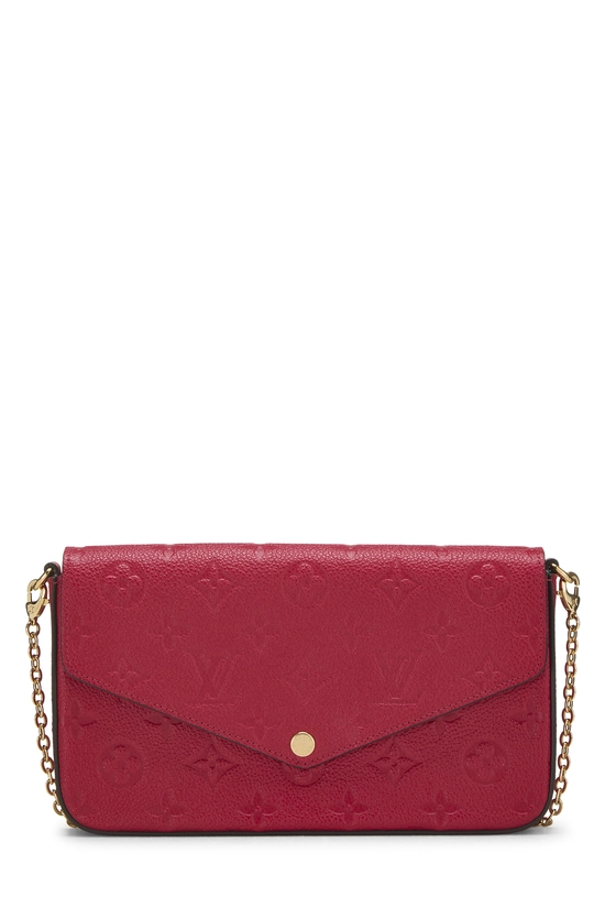 Red Monogram Empreinte Pochette Felicie, , large image number 0