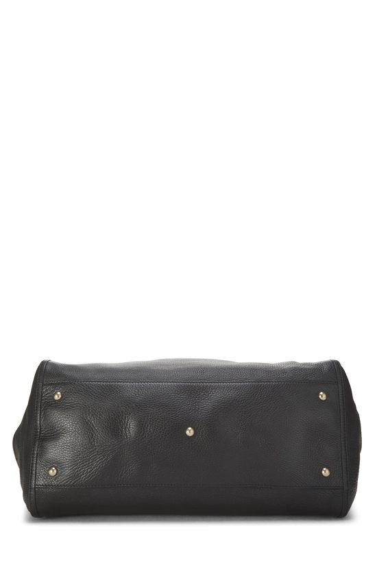 Black Leather Soho Top Handle Hobo Large, , large image number 4