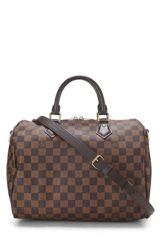 Damier Ebene Speedy Bandouliere 30, , large image number 0