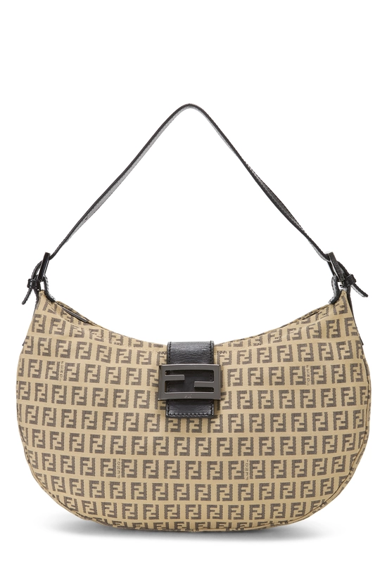 Beige Zucchino Canvas Shoulder Bag, , large image number 0
