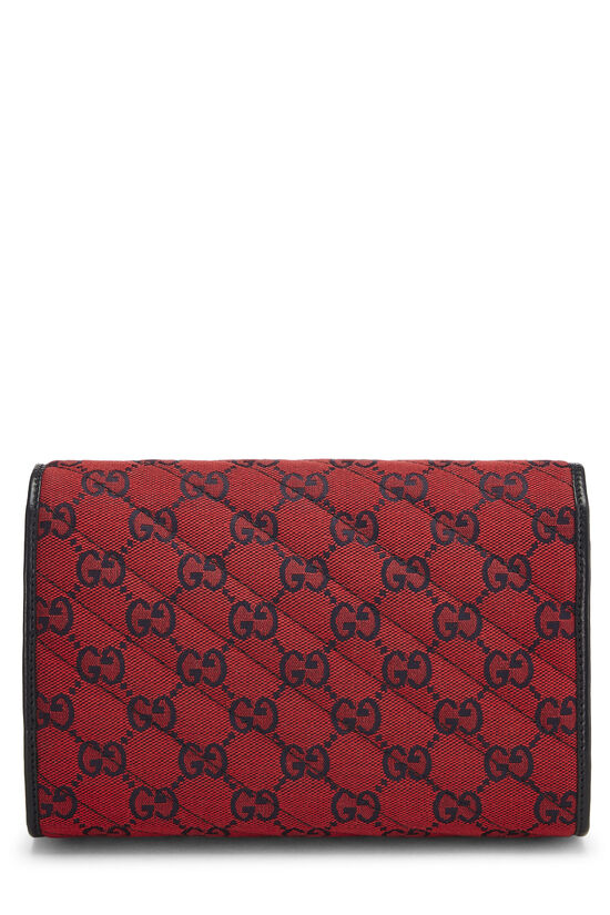 What Goes Around Comes Around Gucci Red Canvas GG Marmont