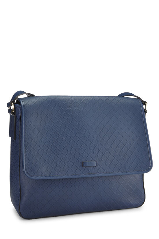Blue Diamante Flap Messenger Bag Medium, , large image number 1