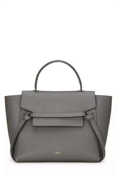 Black Grained Calfskin Belt Bag Micro