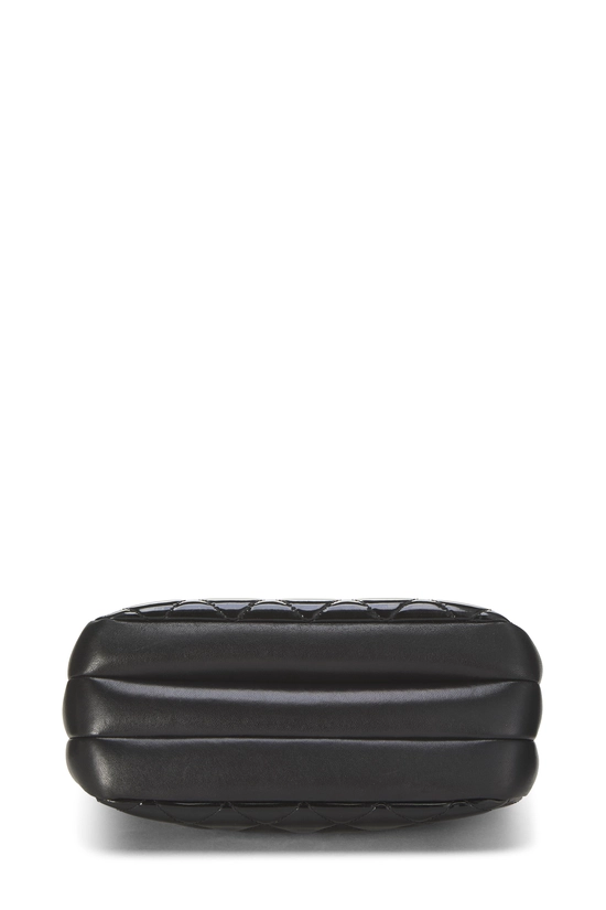 Black Patent Leather Double Zip Camera Bag, , large image number 4