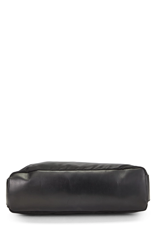 Black Nylon Shoulder Bag, , large image number 4