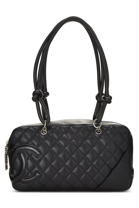 Black Calfskin Cambon Ligne Bowler, , large image number 0