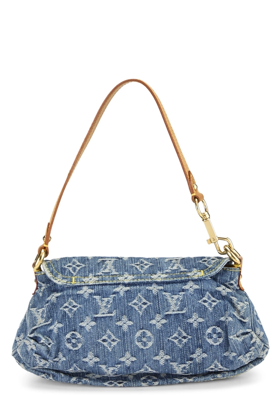 Blue Monogram Denim Pleaty Mini, , large image number 3