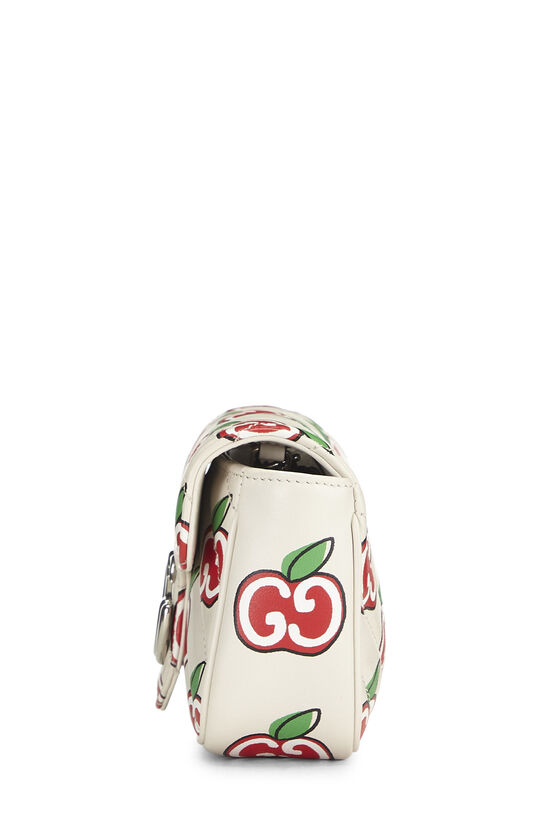 White & Multicolor Leather Valentine's Day Marmont Super Mini, , large image number 2